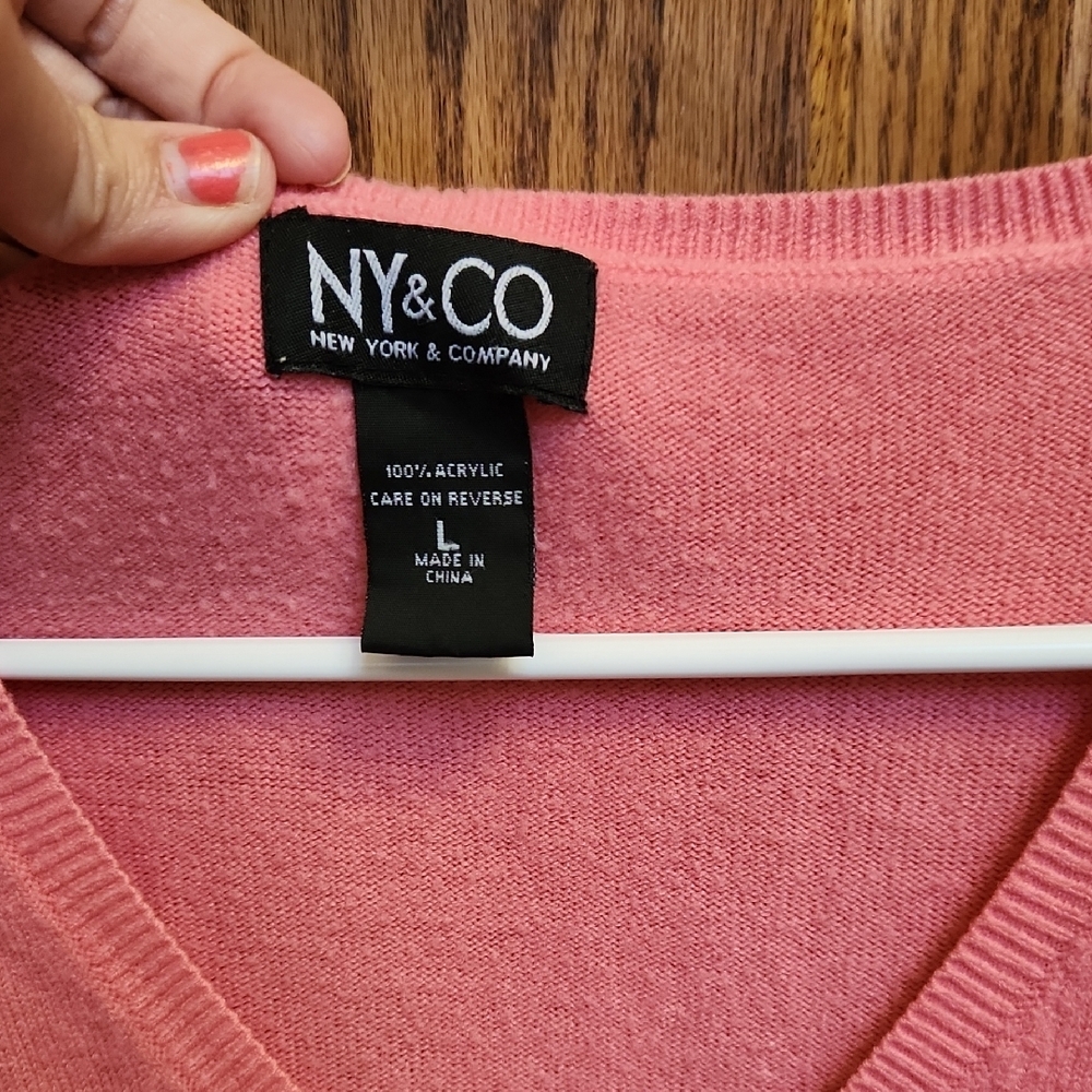 New York & Company Rose V-Neck Sweater - Picture 2 of 5